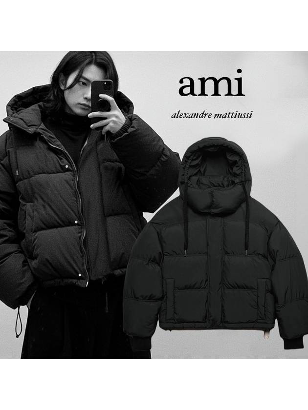 Hooded Down Padding Black - AMI - BALAAN 2