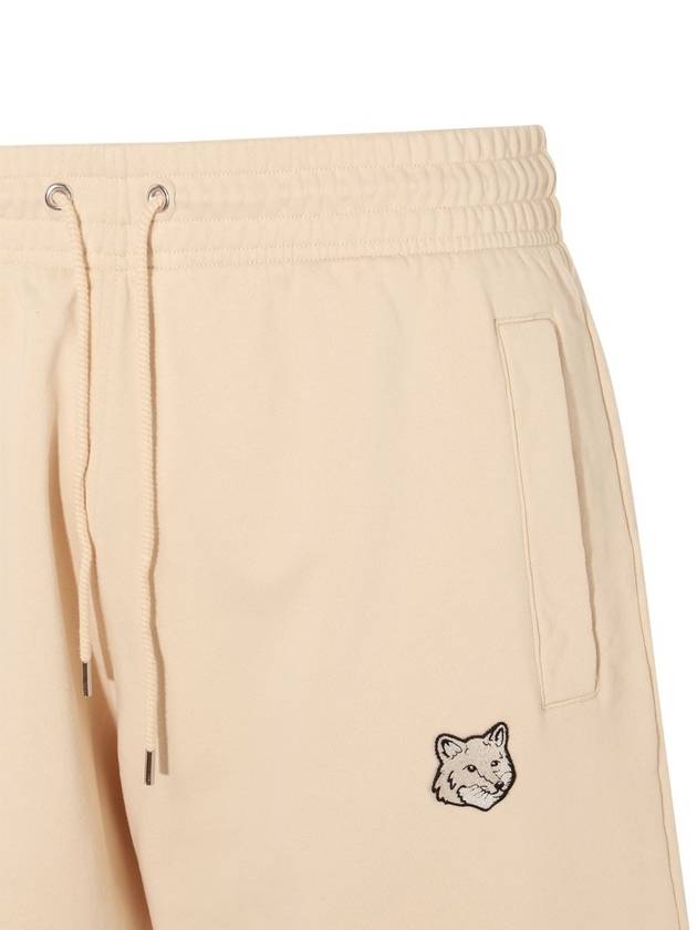 Bold Fox Head Patch Oversized Jog Shorts Beige - MAISON KITSUNE - BALAAN 4