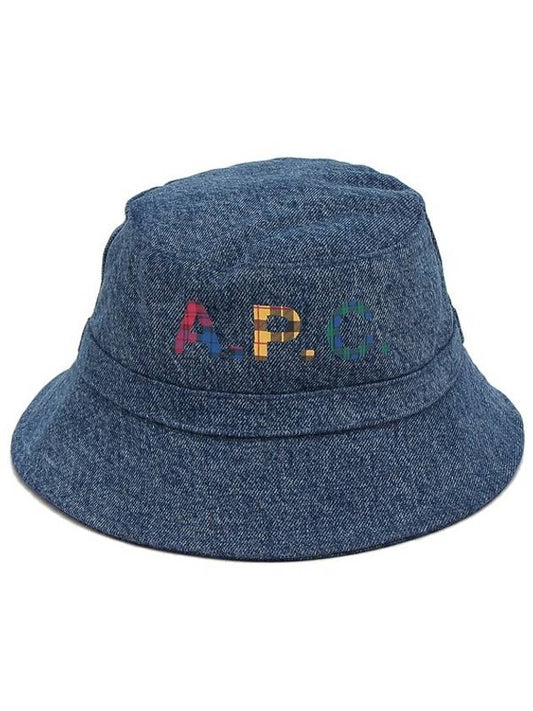 Bob Mark Logo Bucket Hat Blue - A.P.C. - BALAAN 1