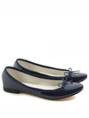 Women's Cendrillon Leather Ballerinas Dark Blue - REPETTO - BALAAN 2