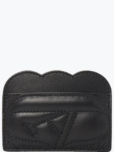 Seal Logo Card Holder 734597 1BLGA - ALEXANDER MCQUEEN - BALAAN 1