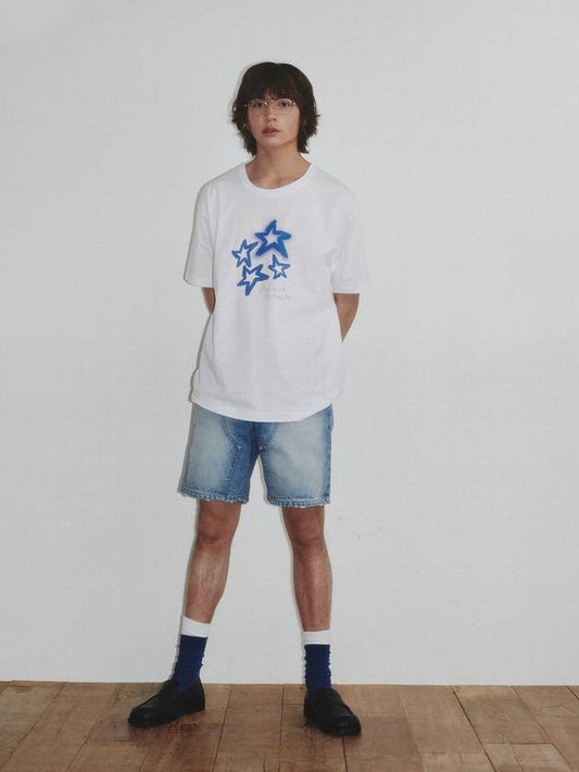 Star Shine Embo Print T Shirt_White - KINETO - BALAAN 2