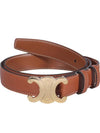 Triomphe Calfskin Medium Belt Tan - CELINE - BALAAN 1