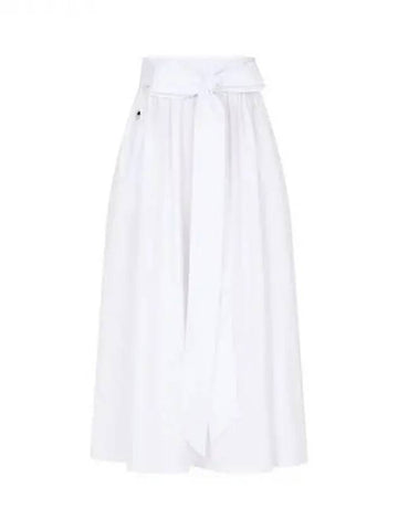 Women's Belted Flare Skirt White 271749 - PHILIPP PLEIN - BALAAN 1