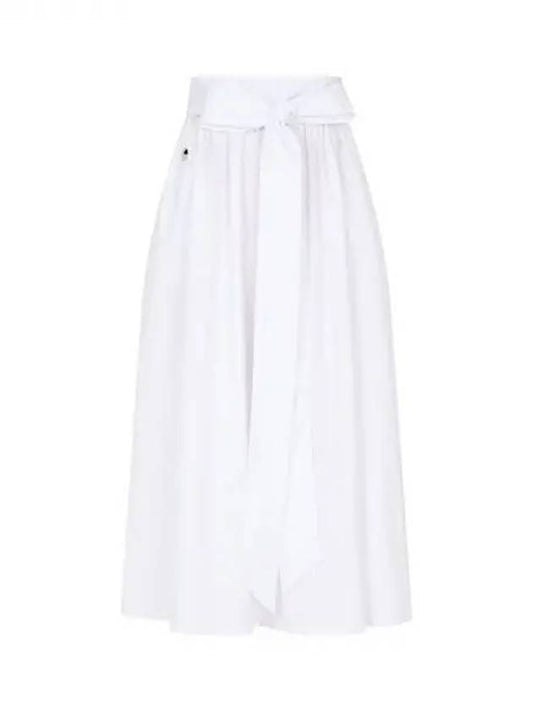 Women's Belted Flare Skirt White 271749 - PHILIPP PLEIN - BALAAN 1