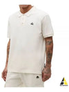 Embroidered Logo Short Sleeve Polo Shirt Ivory - MOOSE KNUCKLES - BALAAN 2