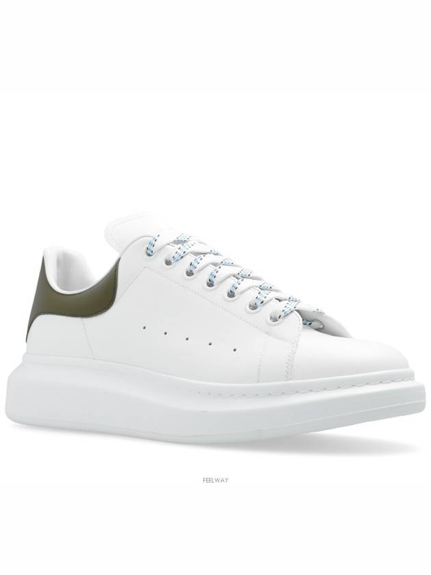 Oversized Leather Low Top Sneakers White - ALEXANDER MCQUEEN - BALAAN 3