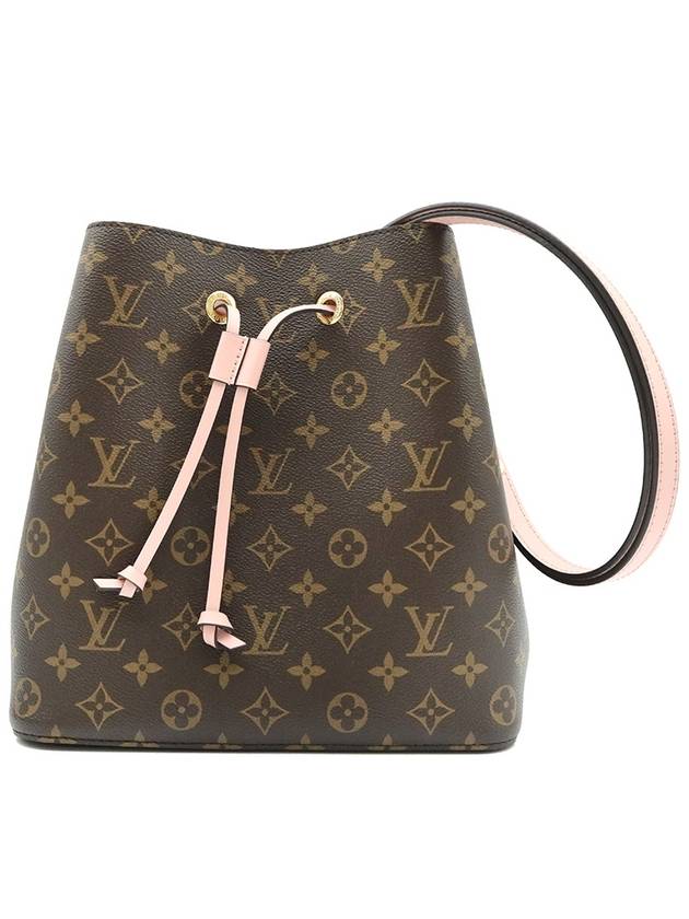 Louis Vuitton M44022 Monogram Canvas Rose Poudre Pink Neo Noe Bucket Shoulder Bag - LOUIS VUITTON - BALAAN 1