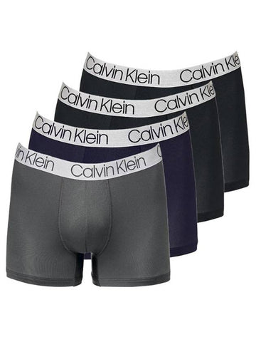 Men's Chromatic Logo Band Drawn Panties 4 Pack - CALVIN KLEIN - BALAAN 1