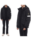 Crinkle Reps R NY Padding Black - STONE ISLAND - BALAAN 3