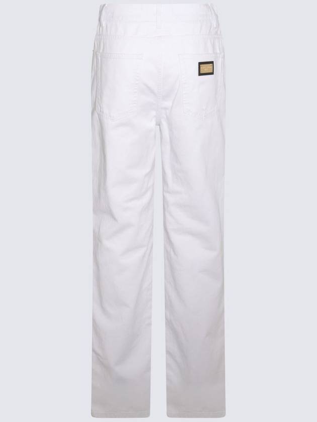 Denim Straight Pants FTCGNDG8JQ3 S9001 WHITE - DOLCE&GABBANA - BALAAN 4