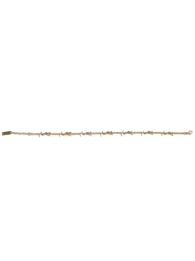 Cassandre Logo Chain Bracelet Gold - SAINT LAURENT - BALAAN 5