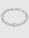 Interlocking G Chain Bracelet Silver - GUCCI - BALAAN 4