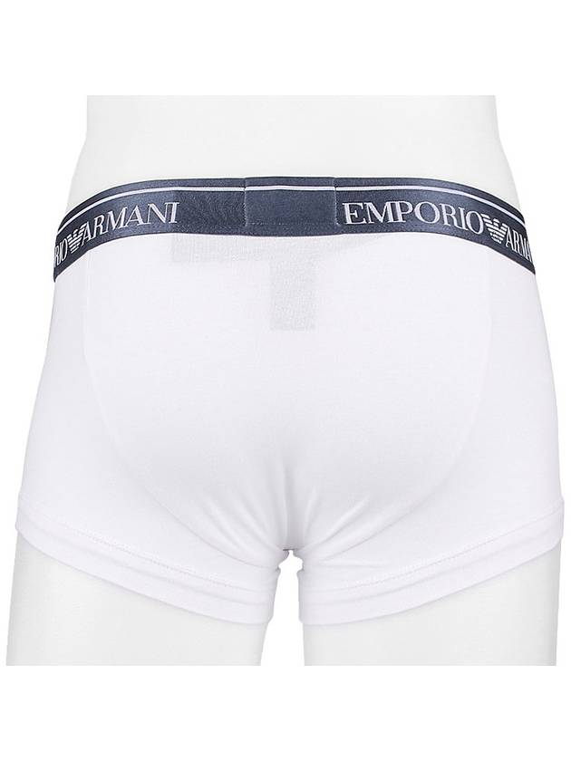 Men's Shiny Logo Stretch Briefs White - EMPORIO ARMANI - BALAAN 5