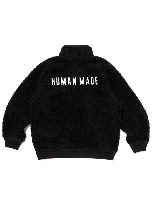 Boa Fleece Black Pullover HM26JK036 - HUMAN MADE - BALAAN 2