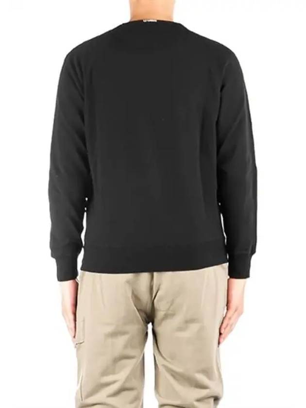 Light Fleece Small Logo Sweatshirt Black - CP COMPANY - BALAAN 4