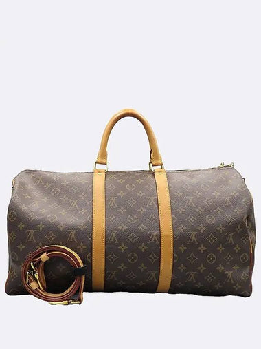 M41416 Monogram Canvas Bandouli re Keepall 50 Tote Bag Shoulder Strap 2WAY MB0196 - LOUIS VUITTON - BALAAN 1