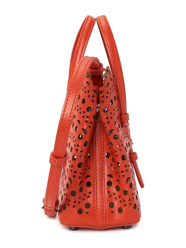 Mina 16 Vienne Wave Lux Calfskin Tote Bag Red - ALAIA - BALAAN 3