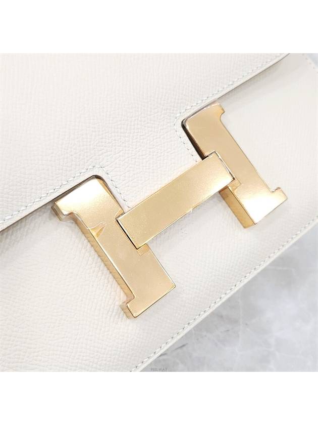 Lux You New Product Constance 24 Absong Cre Rose Gold Cross Bag D Engraved - HERMES - BALAAN 5