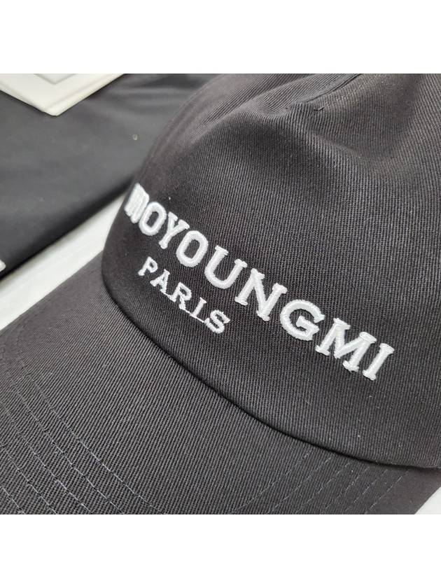 Logo Embroidered Ball Cap Black - WOOYOUNGMI - BALAAN 4