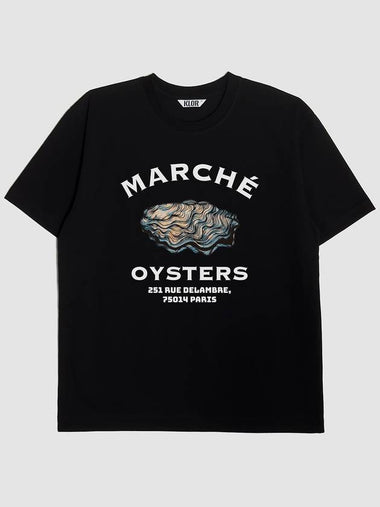 Oyster Graphic Short Sleeve T-Shirt Black - KLOR - BALAAN 1