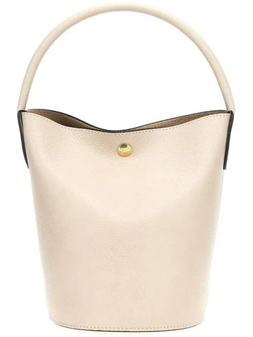 Epure Leather Bucket Bag White - LONGCHAMP - BALAAN 1