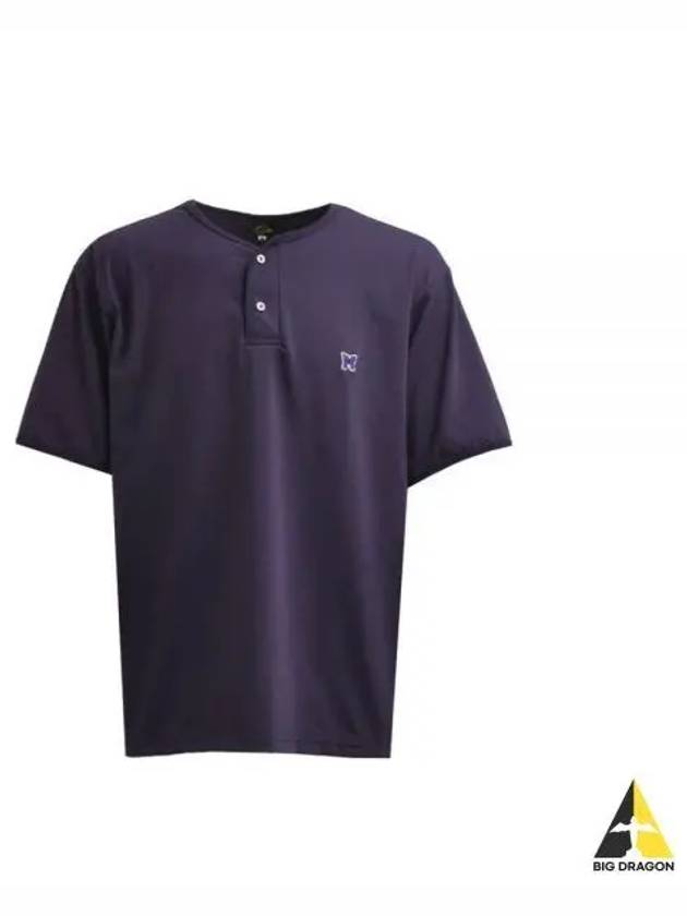 Henley Neck Tee Eggplant OT263 Short Sleeve T Shirt - NEEDLES - BALAAN 1