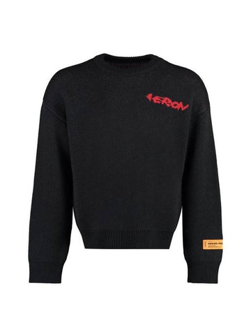 Sweater HMHE013F23KNI004 1025 black - HERON PRESTON - BALAAN 1