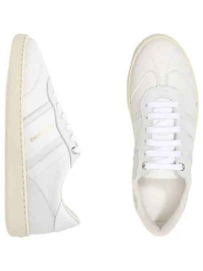 Logo Leather Low Top Sneakers White - SALVATORE FERRAGAMO - BALAAN 2