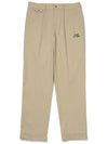 One tuck tapered chino pants BEIGE MAN - MALBON GOLF - BALAAN 1