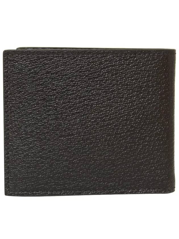 GG Marmont Leather Bi Fold Wallet Black Gold - GUCCI - BALAAN 3