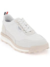 Eco Nylon Alumni Low Top Sneakers White - THOM BROWNE - BALAAN 5