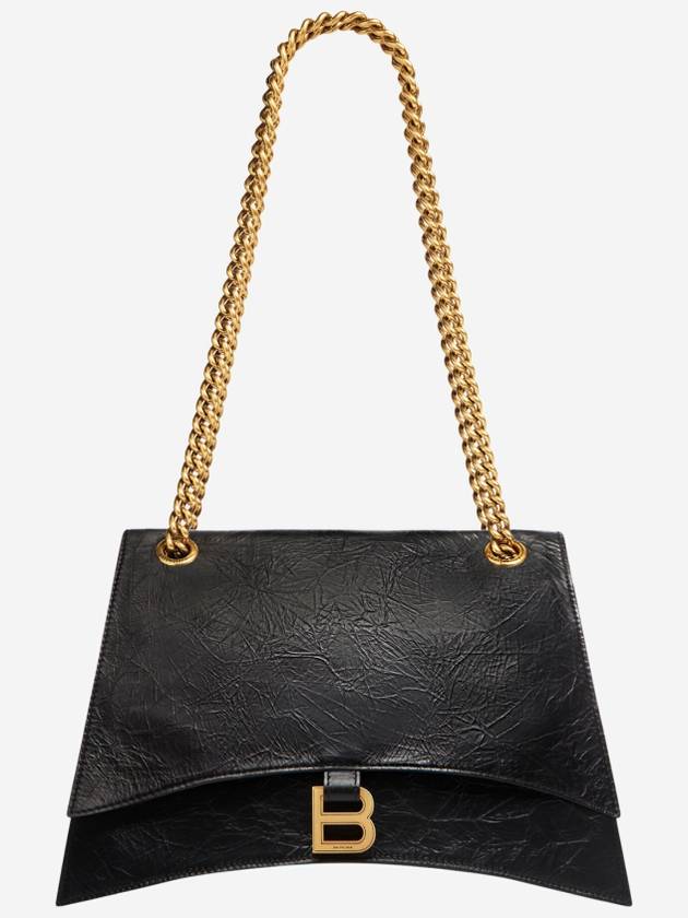 Crush Medium Shoulder Bag Black - BALENCIAGA - BALAAN 2