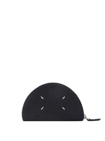 Micro Halfmoon Leather Pouch Bag Black - MAISON MARGIELA - BALAAN 2