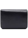 Logo Tri-Fold Leather Half Wallet Black - BALENCIAGA - BALAAN 5