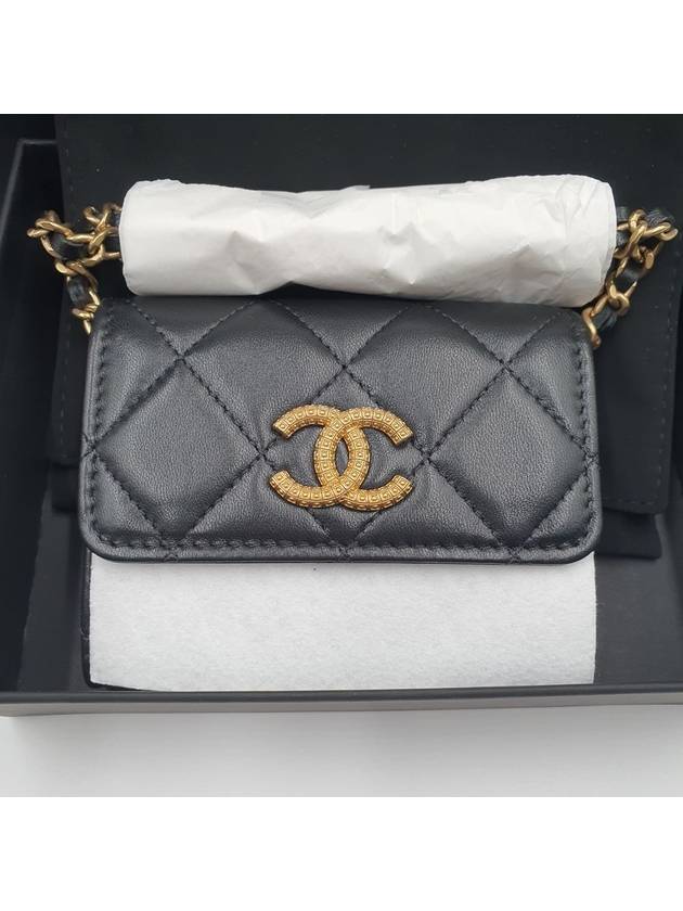 CC logo gold chain mini cross bag black - CHANEL - BALAAN 3