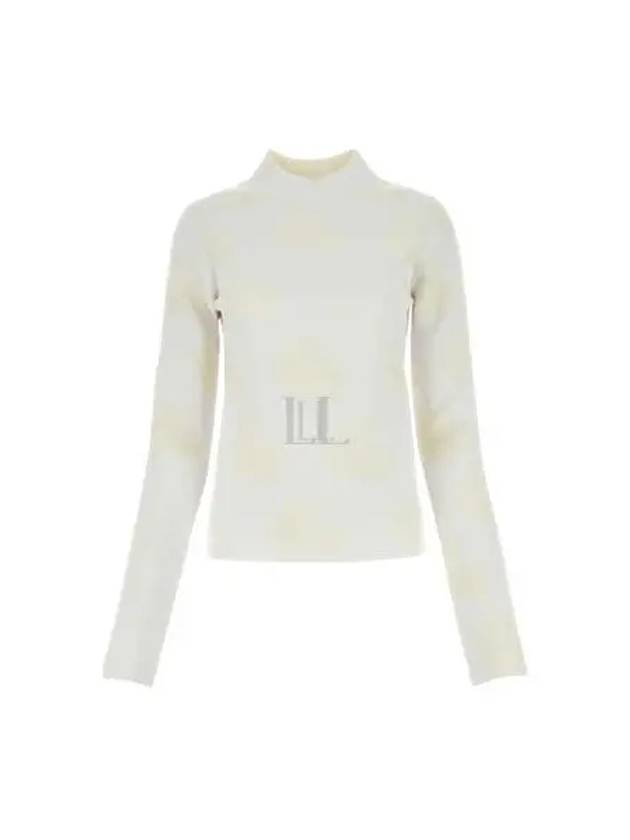 Bunny Motif High-Neck Knit Top White - JW ANDERSON - BALAAN 2