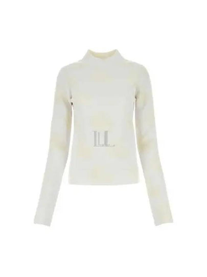 Bunny Motif High-Neck Knit Top White - JW ANDERSON - BALAAN 2