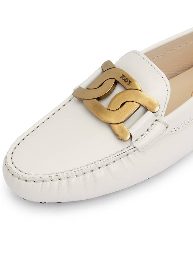 Women's Kate  Gommino Driving Shoes Off White - TOD'S - BALAAN 8