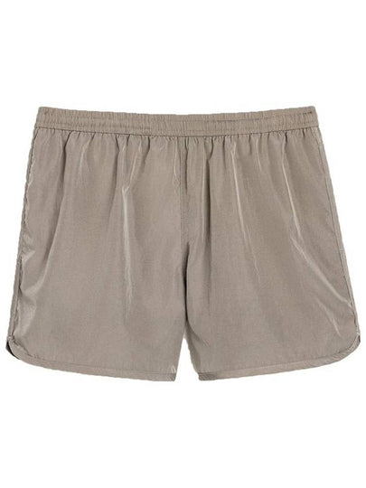 Nickel Logo Swim Shorts Light Taupe - AMI - BALAAN 2