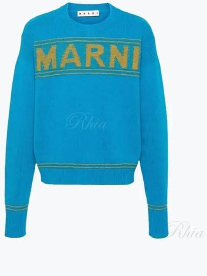 Fisherman Logo Knit Top Blue - MARNI - BALAAN 2