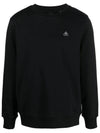 Men's Greyfield Crew Neck Cotton Sweatshirt Black - MOOSE KNUCKLES - BALAAN 3