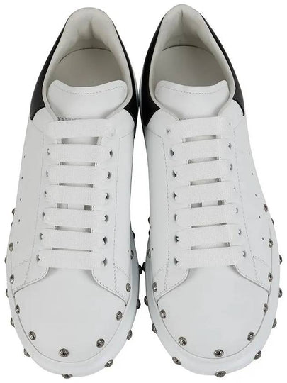 Studded Oversole Low-Top Sneakers White Black - ALEXANDER MCQUEEN - BALAAN 2