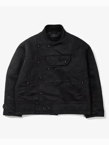 Moto Jacket A Black Polyester Fake Suede 24F1D048 PS215 CT279 - ENGINEERED GARMENTS - BALAAN 1