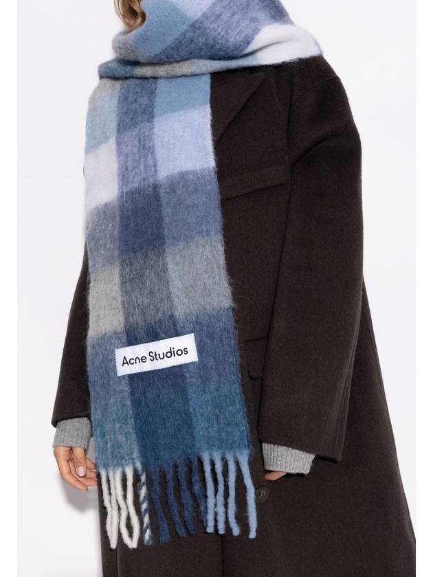 Check Muffler Shawl Blue CA0084 - ACNE STUDIOS - BALAAN 7