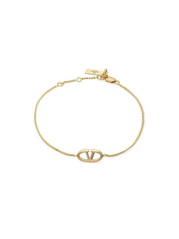 Valentino 5Y2J0R93 MET CS4 J0R93 Garavani V logo bracelet - RED VALENTINO - BALAAN 1