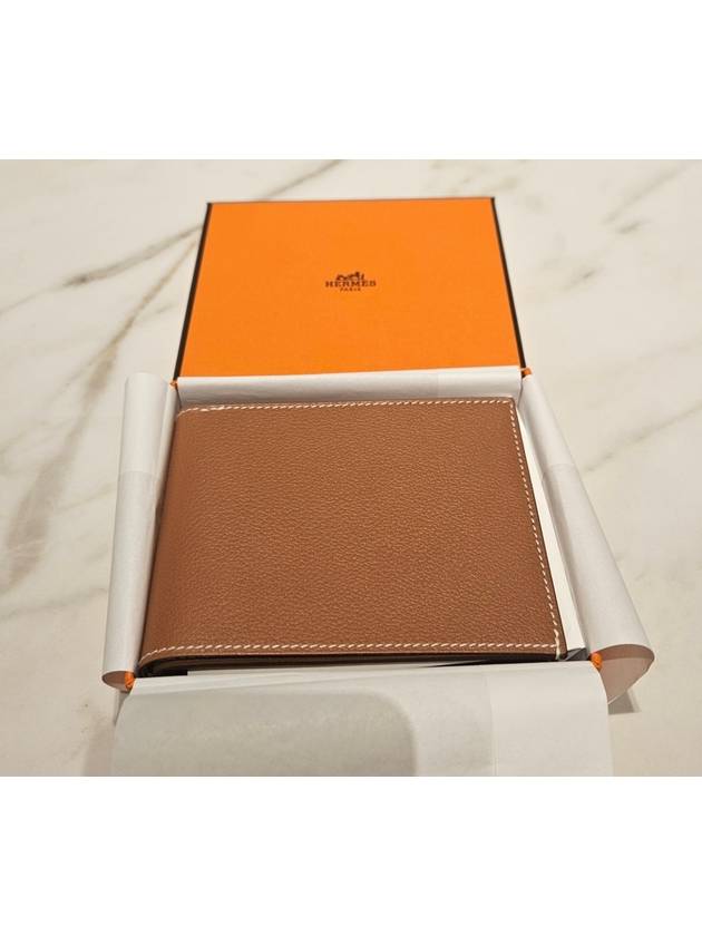 Citizen Twill Compact Card Wallet Gold Sun - HERMES - BALAAN 9