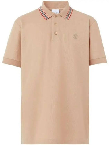 Icon Stripe Collar Cotton Polo Shirt Soft Phone - BURBERRY - BALAAN 1