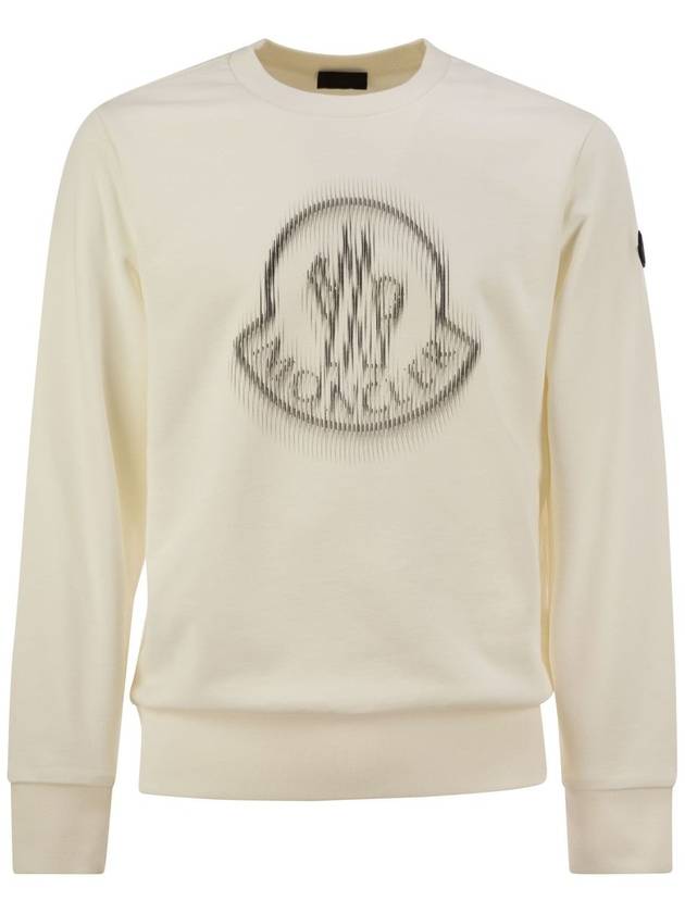 Sweatshirt with shaded logo - MONCLER - BALAAN 1