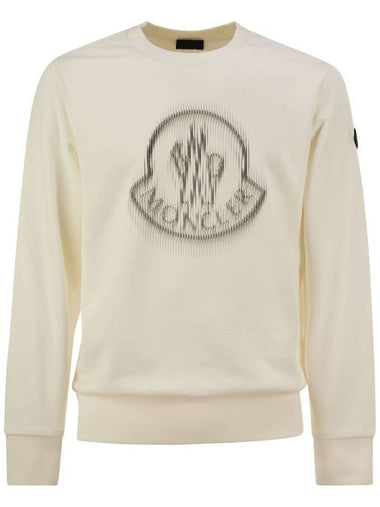 Sweatshirt with shaded logo - MONCLER - BALAAN 1